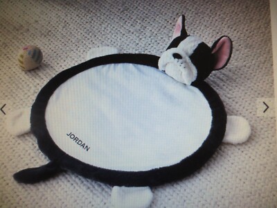 pottery barn faux fur PIPPA FRENCHIE french bulldog play mat NO