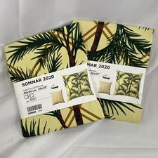 Ikea Sommar 2020 Cushion Cover Yellow Multicolor Tropical 2 Designs 20"x 20" New