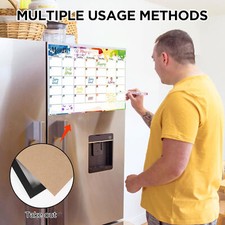 Magnetic Refrigerator Whiteboard Dry Erase Monthly Calendar Eraser Marker