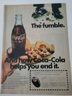 1979 Coca-Cola soda bottle football snacks vintage ad