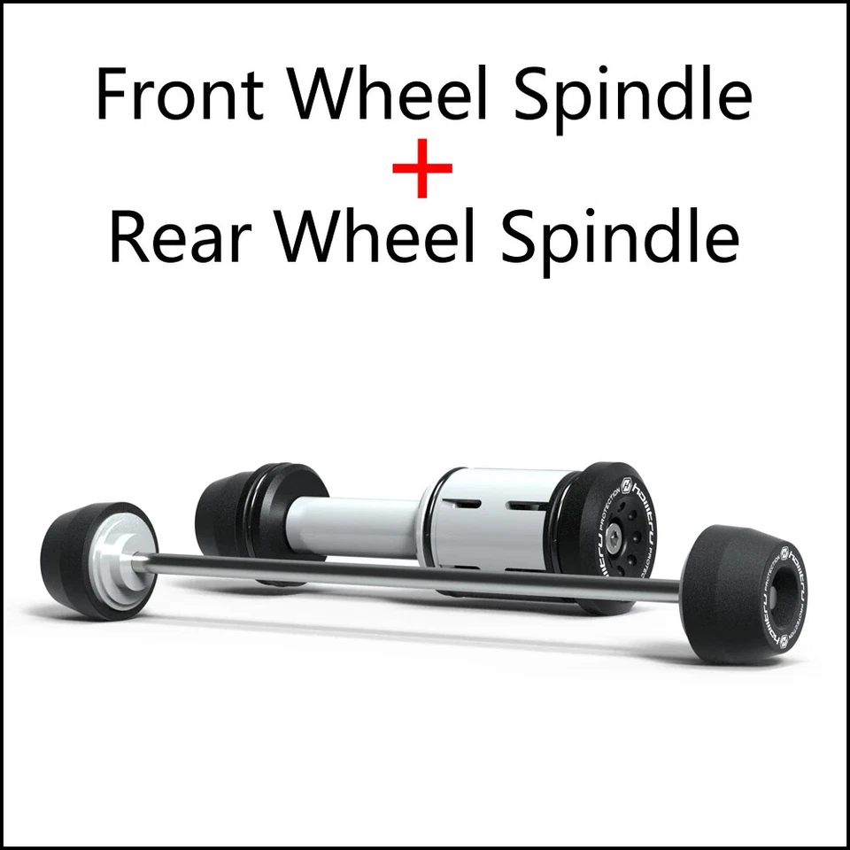 Protección contra choques del husillo de rueda delantera y trasera para BMW R1200GS R1250GS / Adv 13-23 Foto 2 de 4