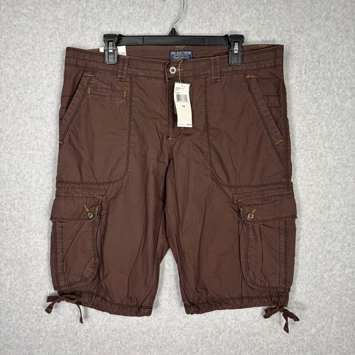 Polo Jeans Co Shorts Damen Größe 14 Utility Bermuda Cargo Wandern Baumwolle Camping