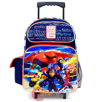 Big Hero 6 Large School Roller Backpack Lunch Bag 2pc Set Hamada