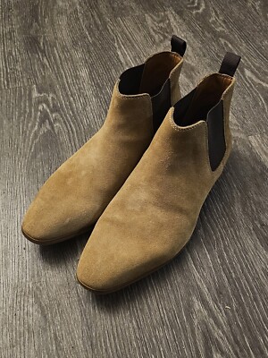 BP men\'s boots NORDSTROM BP Men Suede Camel Sand Chelsea Boots Botines. SZ  main image 3