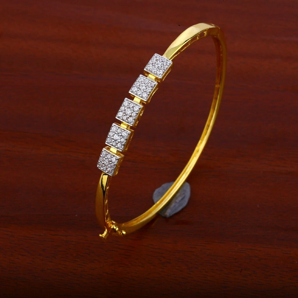 Ladies single hotsell kada gold