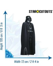 Silhouette PLV 1,95m Star Wars Dark Vador avec support 