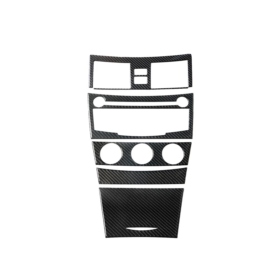 Cubierta de consola central interior de fibra de carbono 5 piezas para Toyota Camry 2007-2011 Foto 2 de 4