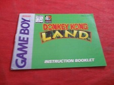 Donkey Kong Land Nintendo Game Boy Instruction Manual Booklet ONLY a