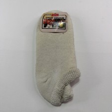 Mens VTG Pros Choice Hanes Red Label Low Cut Socks 80s NOS White 10-13 USA