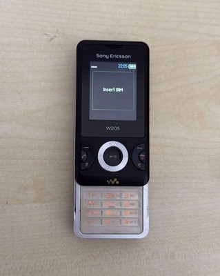 Sony Ericsson W205 Slider Schwarz komplett, Händler, geprüft, Garantie Top Handy