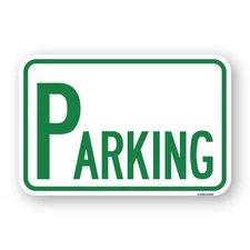 Parking Heavy Gauge Aluminum Parking Sign Rust Proof