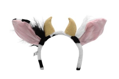 Broeify Cow Ears & Horns Headband - Soft Plush Animal Costume Hairband For Dress-Up & Photos - View #2