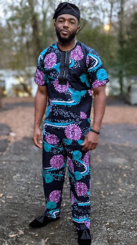 Adetunde Ankara African Print Agbada Set - DP5006GB2 - Afbeelding 2 van 6