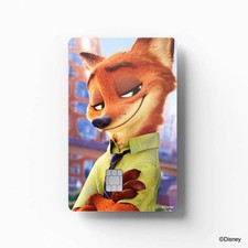 Disney Zootopia: Nick Wilde Bank Card Cover from South Korea, Brand New