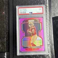 Panini 2021 Prizm Rookie Trey Lance Pink Prizm #333 PSA 9 San Francisco 49ers