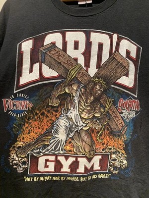 Lord's Gym Now Sweat Yeah Right 2-Sided T-Shirt Gym Graphic Tee Full Size S-3XL