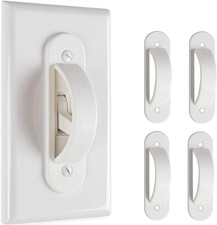 Wall Switch Guards Plate Covers Child Safety Security Home Decor 4 Pack , White