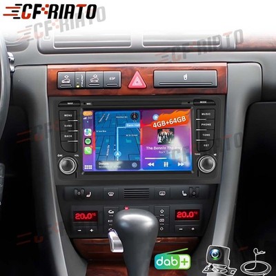 DAB+ Carplay Android Autoradio GPS NAVI WIFI FM Für Audi A6 4B2 4B5 C5 1997-2005