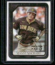 2021 Topps Gallery #120 Manny Machado Printer Proof