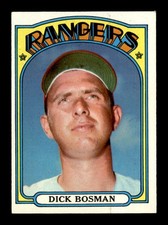 1972 Topps #365 Dick Bosman   EXMT/EXMT+ X3705382