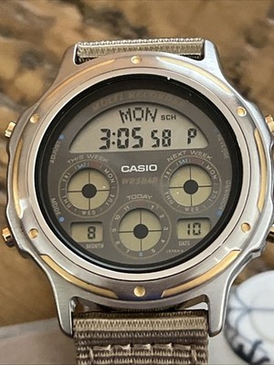 CASIO BGR-100 MULTI RECORDER VINTAGE DIGI WATCH DATABANK DGW TGW QUATTRO PENTA