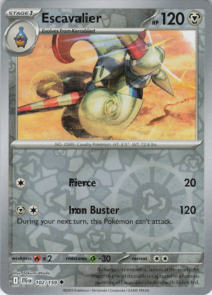 Escavalier Uncommon SV09: Journey Together 102/159 NM