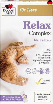 Doppelherz Relax Complex für Katzen - Mit Alpha-Casozepin und L-Tryptophan - 