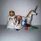 Vintage 1987 Playmobile Fairy Tale Princess Magic Castle Bride Figures Animals