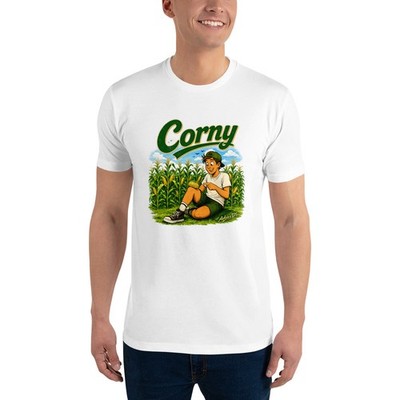 Funny Corny Pun Corn On Knee Joke Humor Men's T-Shirt