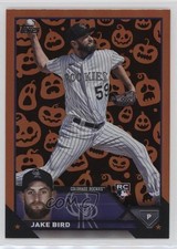 2023 Topps Update Jack-O'-Lantern Foil Jake Bird #US162 19h2