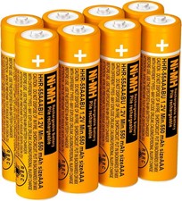 8 Pack NI MH AAA Rechargeable Battery 550mah 1.2V AAA Batteries for Panasonic