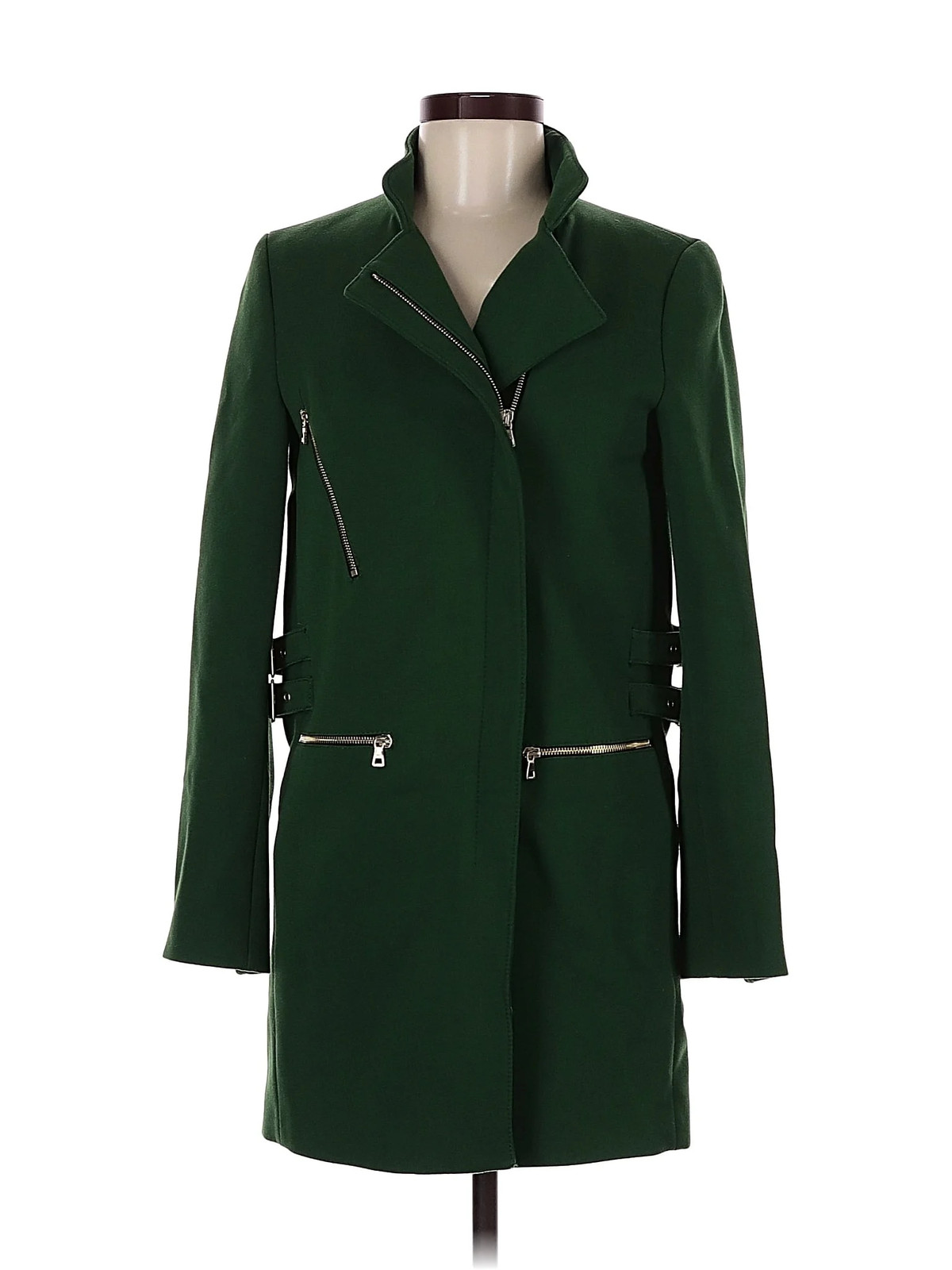 Zara Women Green Coat XS