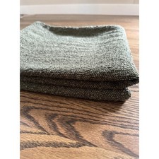 Textured Square Throw Pillow Covers 2x Olive Green Accent Pillow Cover 25x25