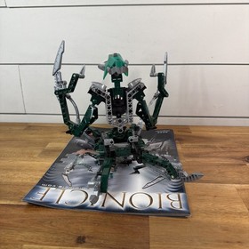 2004 LEGO Bionicle Titans Nidhiki 8622 Complete Figure W/ Disk & Book Ships Fast
