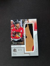 2024-25 UD SP Game Used Supreme Patches /15 Seth Jones Chicago Blackhawks