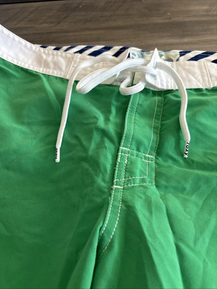 De Colección Roxy Board Shorts Y2K Surf Bañador Mujer’s Talla 11 Verde Azul Marino Usado en Excelente Condición Foto 4 de 4