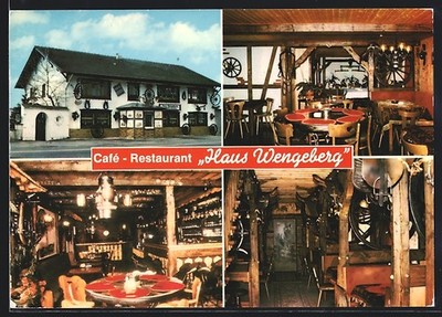 AK Breckerfeld, café-restaurant Klaus Wengeberg, interior and exterior views 
