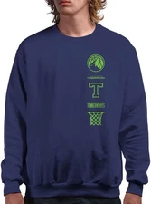 Junk Food x NBA Minnesota Timberwolves Licensed Crew Fleece Long Shirt Mens 3XL