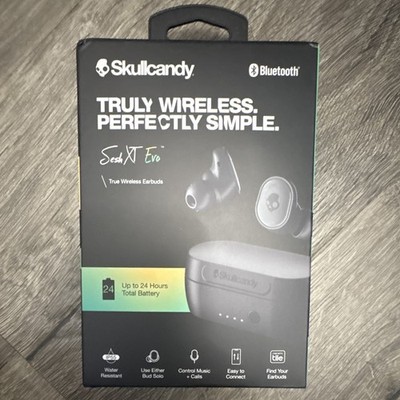 Skullcandy Sesh XT Evo True Wireless Bluetooth In-Ear Earbuds Mic Black/Gray