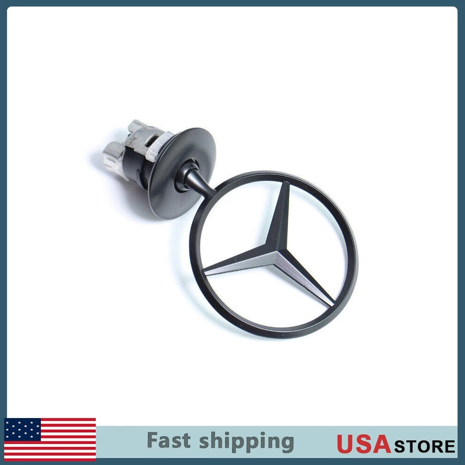 Fit For 2001-2014 Mercedes Benz C E S.AMG Front Hood Oranment Badge Mounted Star — 第 2/4 张图片