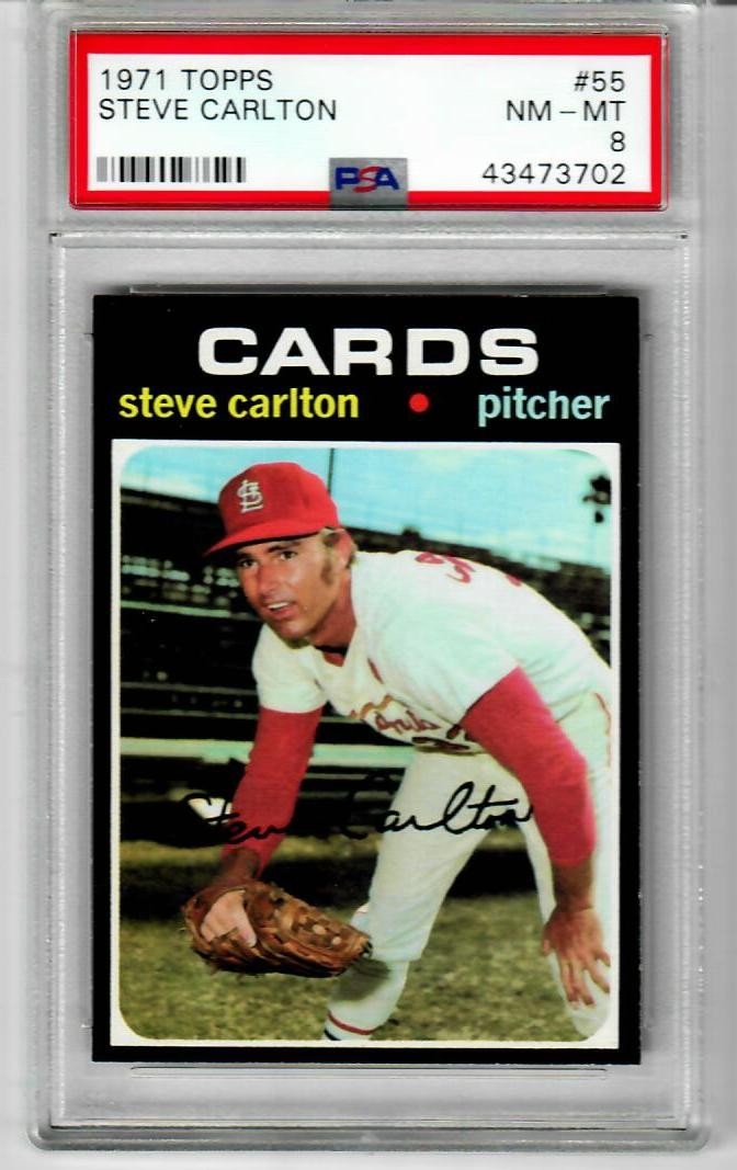 1971 Topps Steve Carlton #55 PSA 8 NM-MT