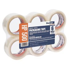 Shurtape 207831 Carton Sealing Tape, 3 Mil, Clear, Pk36