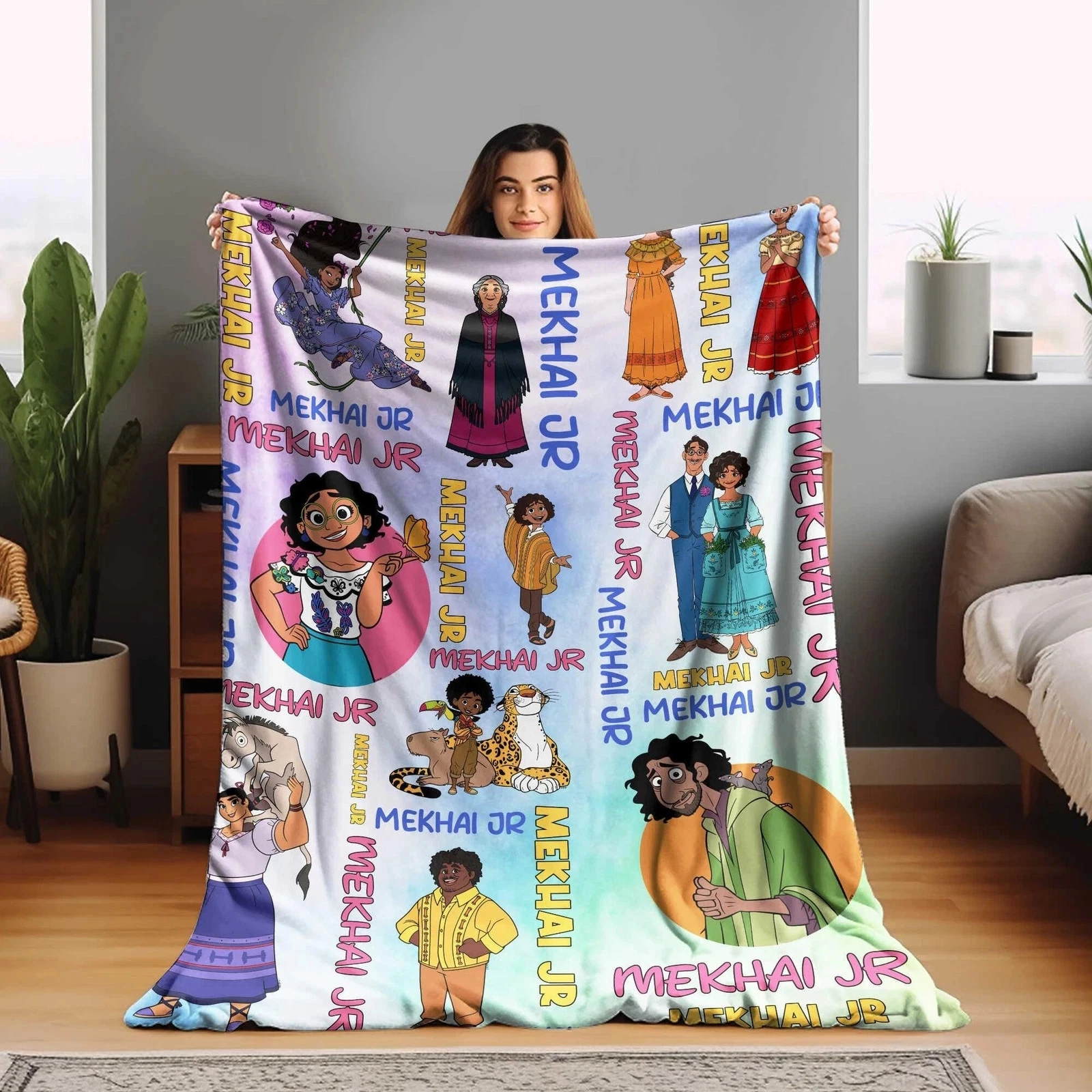 Personalized Disney Encanto Blanket, Encanto Fleece Blanket