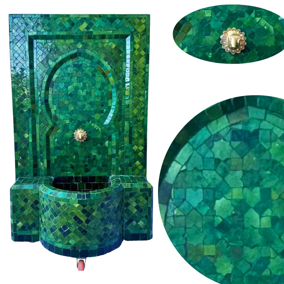 Mosaik Gartenbrunnen Zimmerbrunnen Springbrunnen Brunnen Balkondeko Gartendeko - Bild 4 von 4