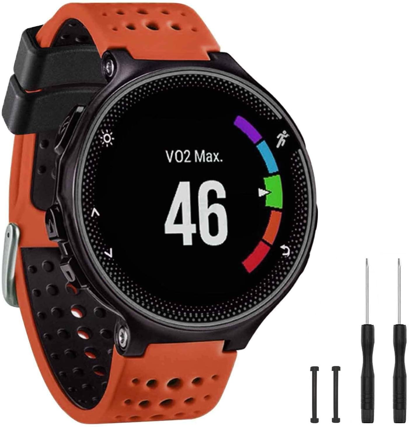 TopPerfekt Band Compatible with Garmin Forerunner 235, Soft Silicone Replacement