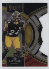2023 Panini Select Premier Level Black & Red Prizm Die-Cut Joey Porter Jr 3wc