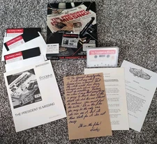 The President Is Missing IBM MS-PC DOS 5.25" floppy disks, cassette, manual