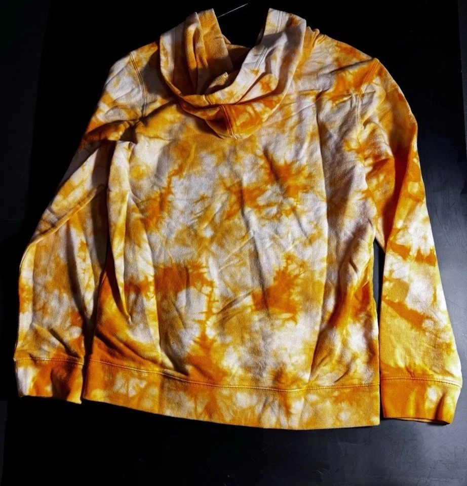 Sudadera con Capucha Lands End Niños Talla L 14-16 Naranja Tie-Dye Manga Larga Bolsillos Pullover Foto 4 de 4