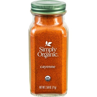 Simply Organic Cayenne Pepper, 2.89 Ounce