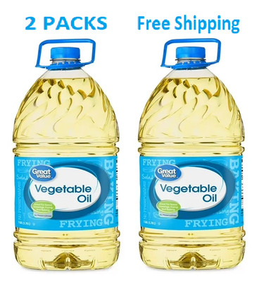 (2 pack )Great Value Vegetable Oil, 1 Gallon choice for all of your cooking New